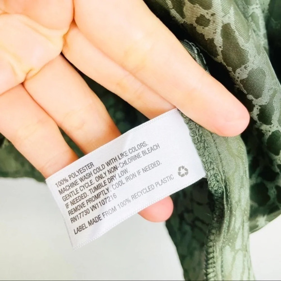 A NEW DAY Olive Green Leopard Print Blouse PLUS SIZE XXL - Picture 8 of 10